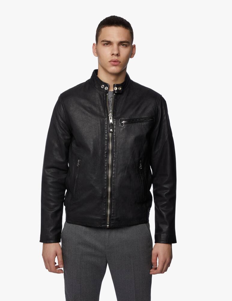 rinascente Schott Giacca biker pelle liscia