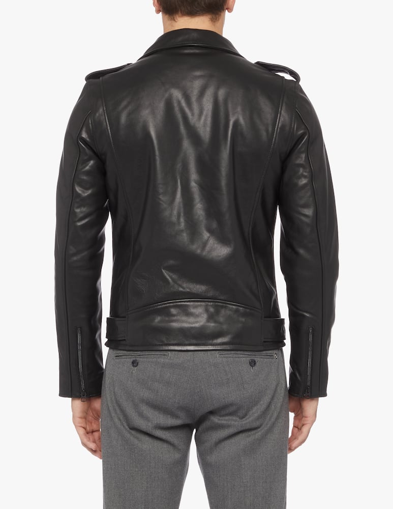 rinascente Schott Belt leather biker jacket - Black