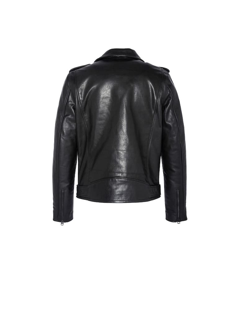 rinascente Schott Belt leather biker jacket - Black