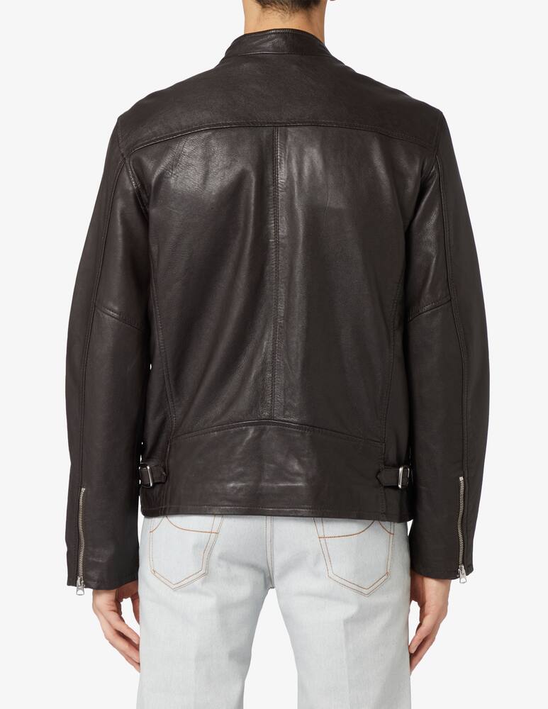 rinascente Schott Smooth leather biker jacket