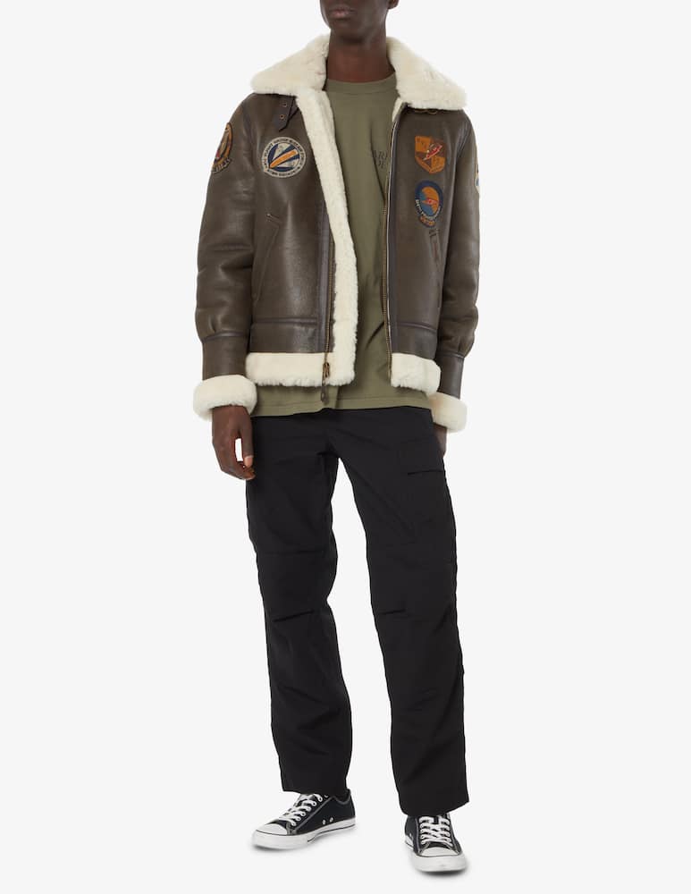 rinascente Schott Giacca montone corto - Marrone