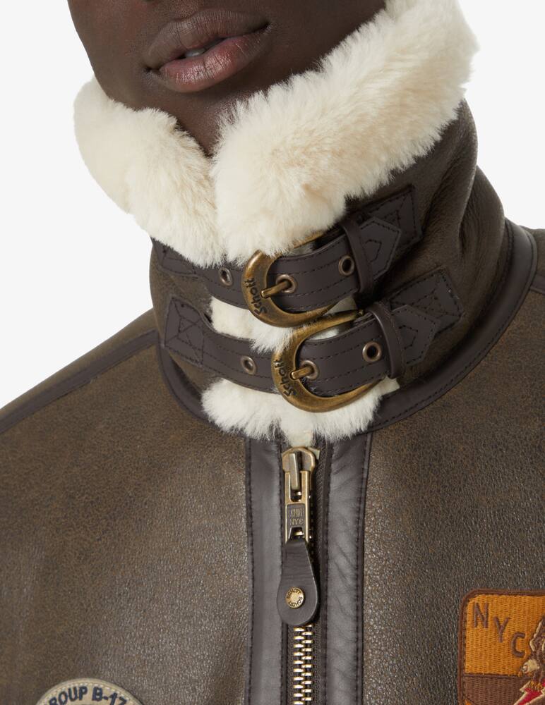 rinascente Schott Giacca montone corto - Marrone