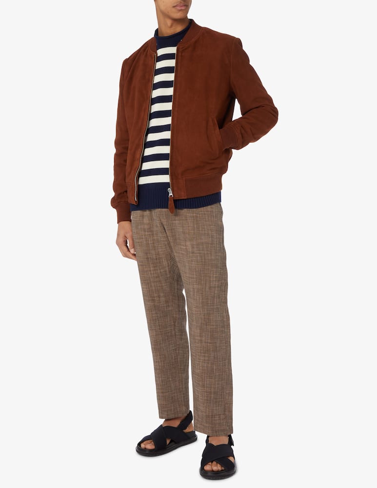 rinascente Schott Suede bomber jacket 