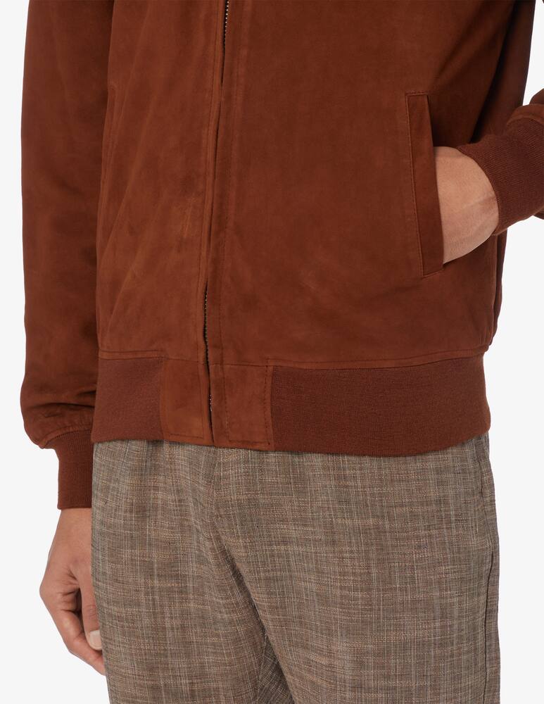 rinascente Schott Suede bomber jacket 