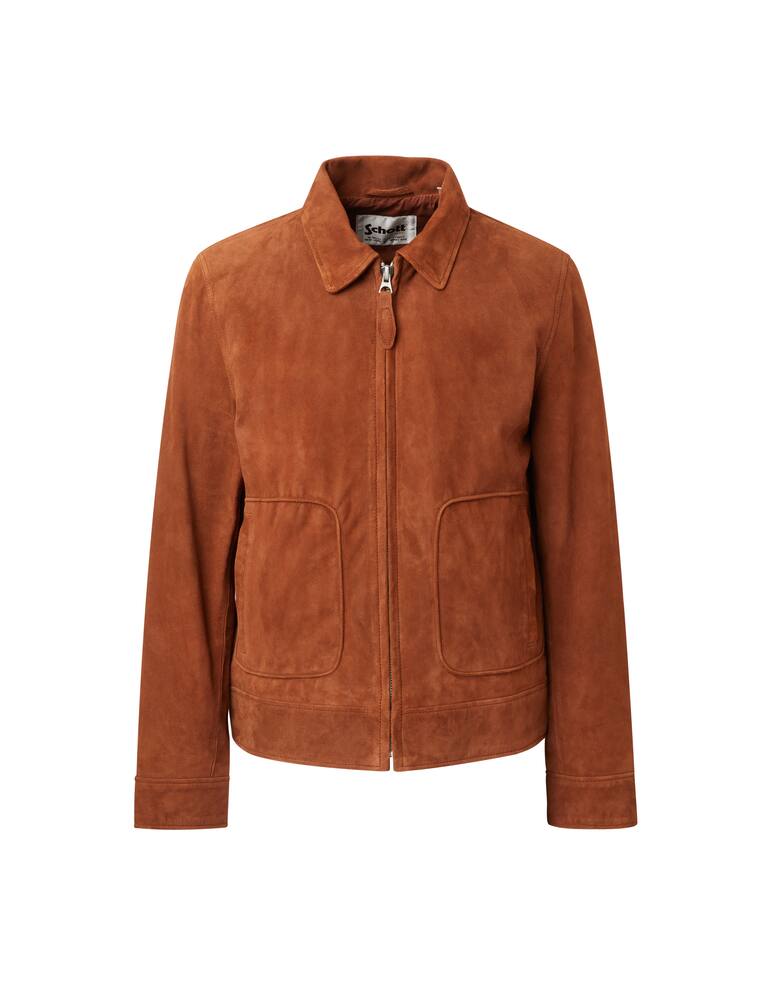 rinascente Schott Aviator jacket suede - marrone