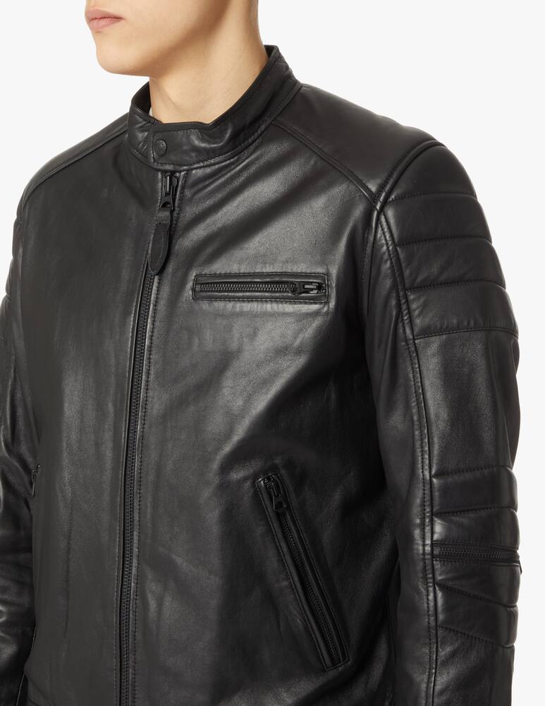 rinascente Schott Trapunte biker jacket - black