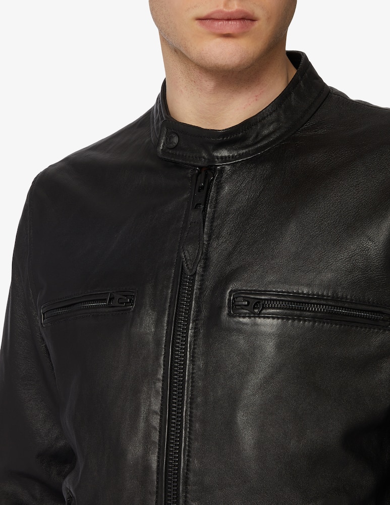 rinascente Schott Leather 2t biker jacket 