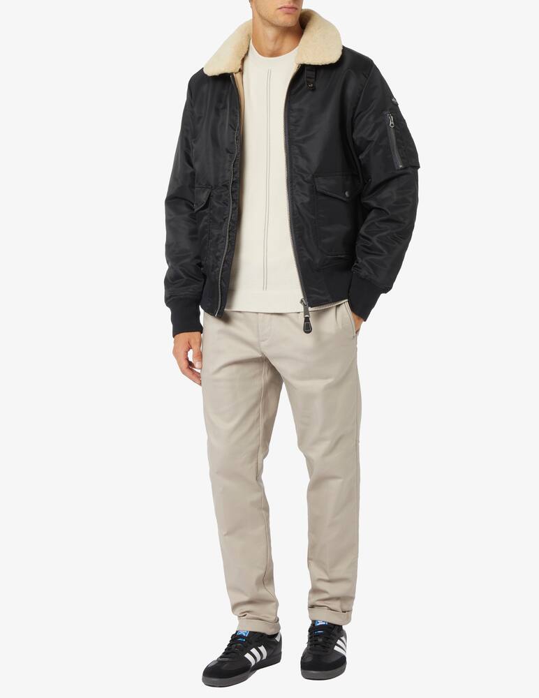 rinascente Schott Giacca bomber con collo pelliccia