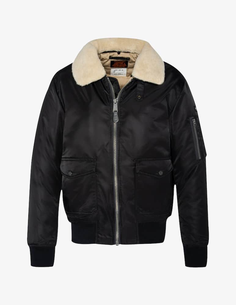 Schott Giacca bomber con collo pelliccia - immagine 5 Schott Giacca bomber con collo pelliccia - immagine 5