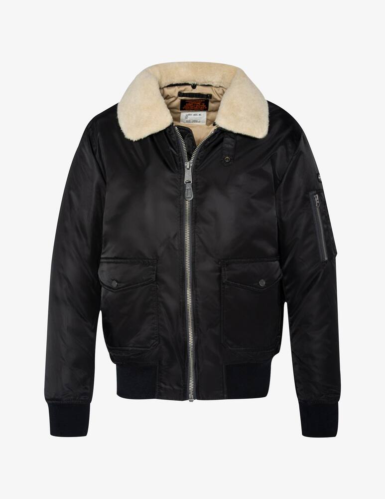 rinascente Schott Giacca bomber con collo pelliccia