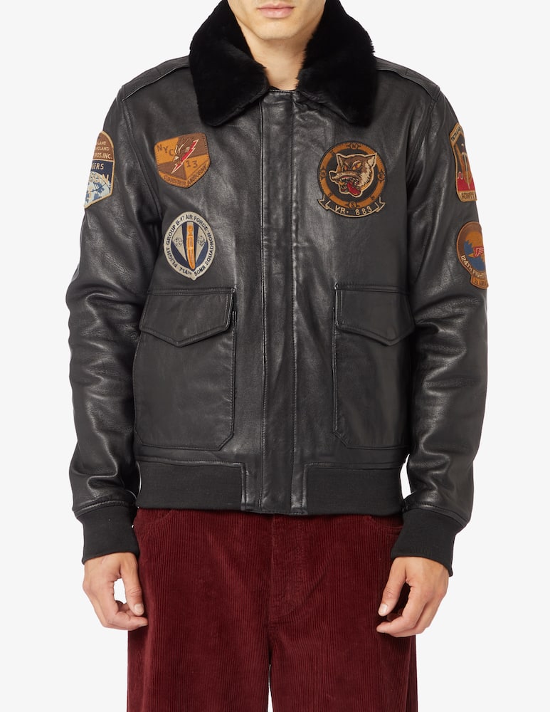 Schott Giacca bomber aviator patch - immagine 2 Schott Giacca bomber aviator patch - immagine 2