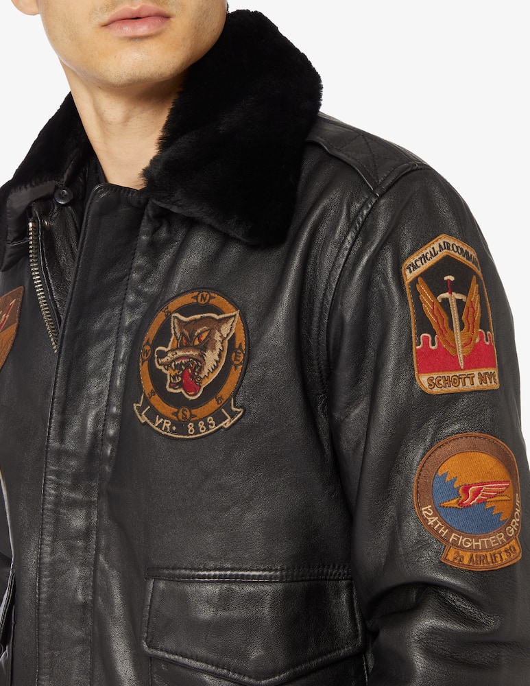 Schott Giacca bomber aviator patch - immagine 8 Schott Giacca bomber aviator patch - immagine 8