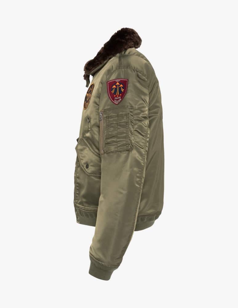 Schott Nylon bomber jacket with fur collar - picture 3 Schott Nylon bomber jacket with fur collar - picture 3