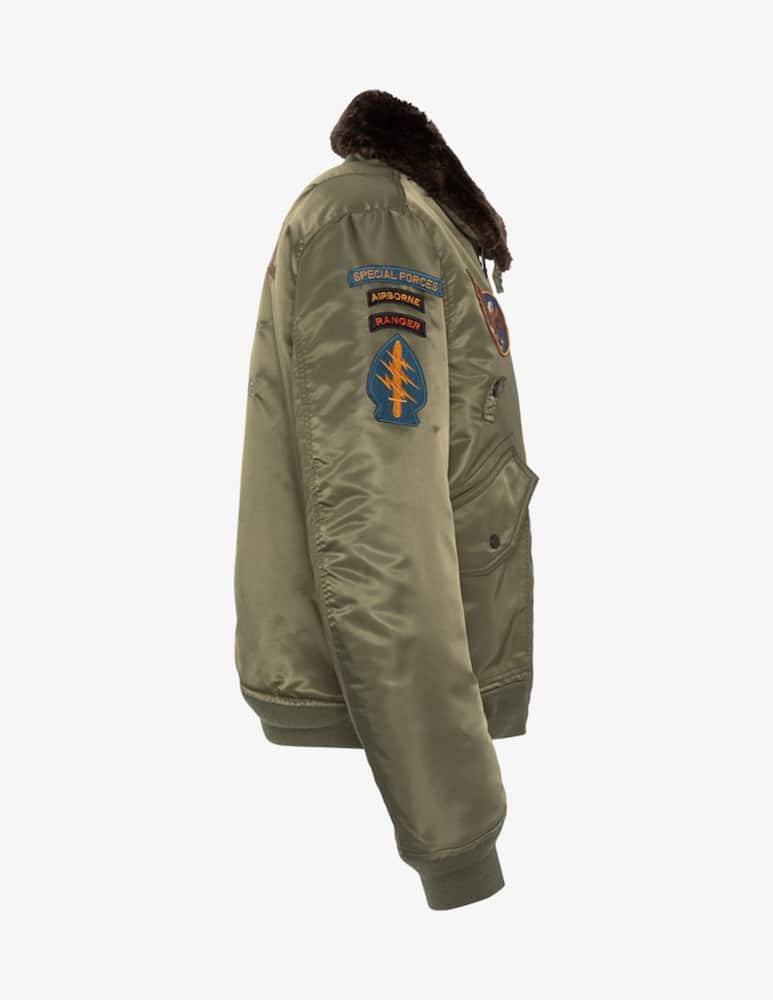 Schott Nylon bomber jacket with fur collar - picture 4 Schott Nylon bomber jacket with fur collar - picture 4