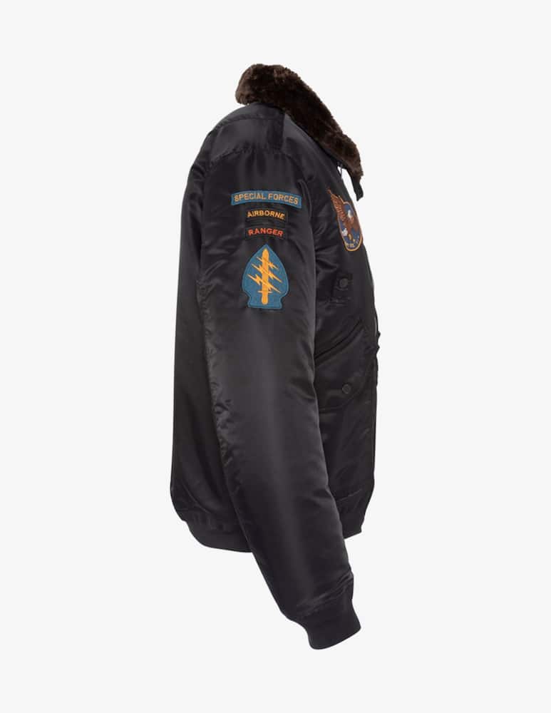 Schott Nylon bomber jacket with fur collar - picture 5 Schott Nylon bomber jacket with fur collar - picture 5