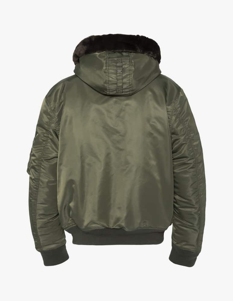 Schott Nylon bomber jacket with faux fur - picture 3 Schott Nylon bomber jacket with faux fur - picture 3