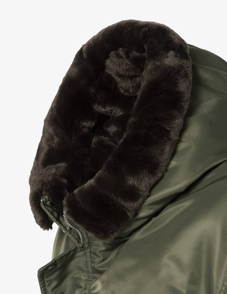 Schott Nylon bomber jacket with faux fur - picture 4 Schott Nylon bomber jacket with faux fur - picture 4