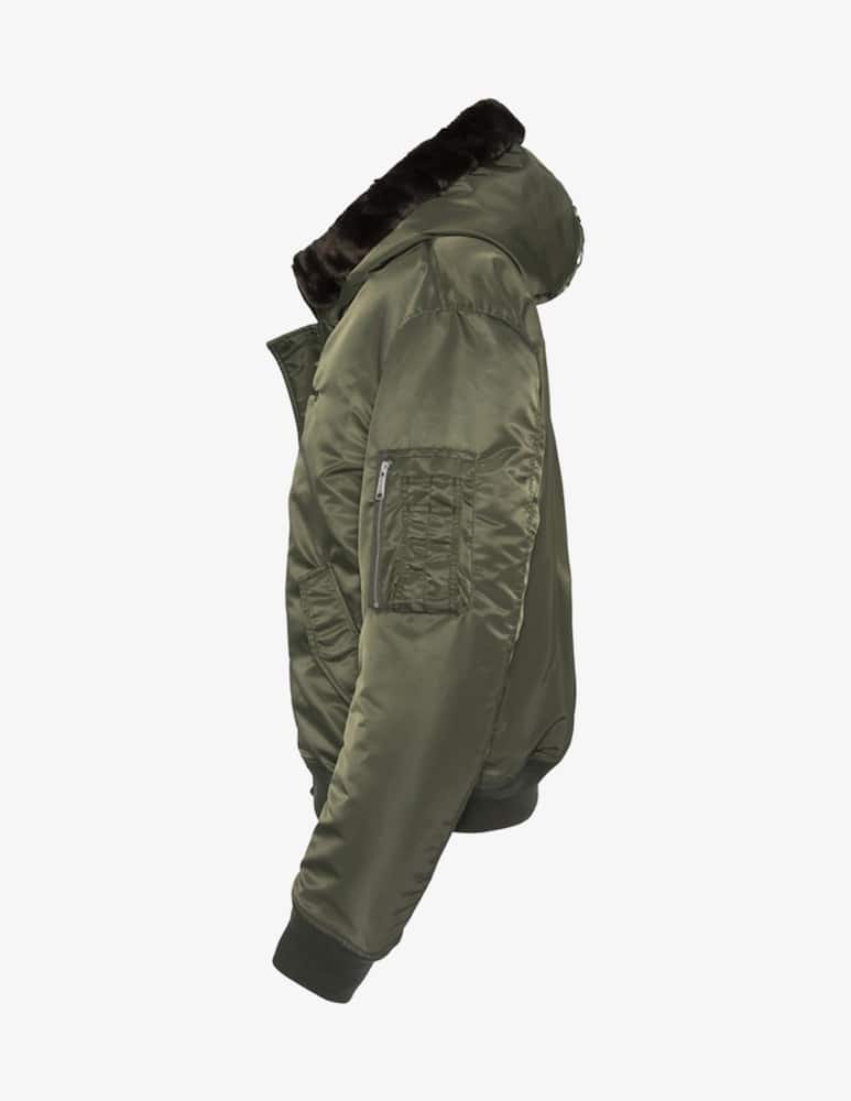 Schott Nylon bomber jacket with faux fur - picture 6 Schott Nylon bomber jacket with faux fur - picture 6