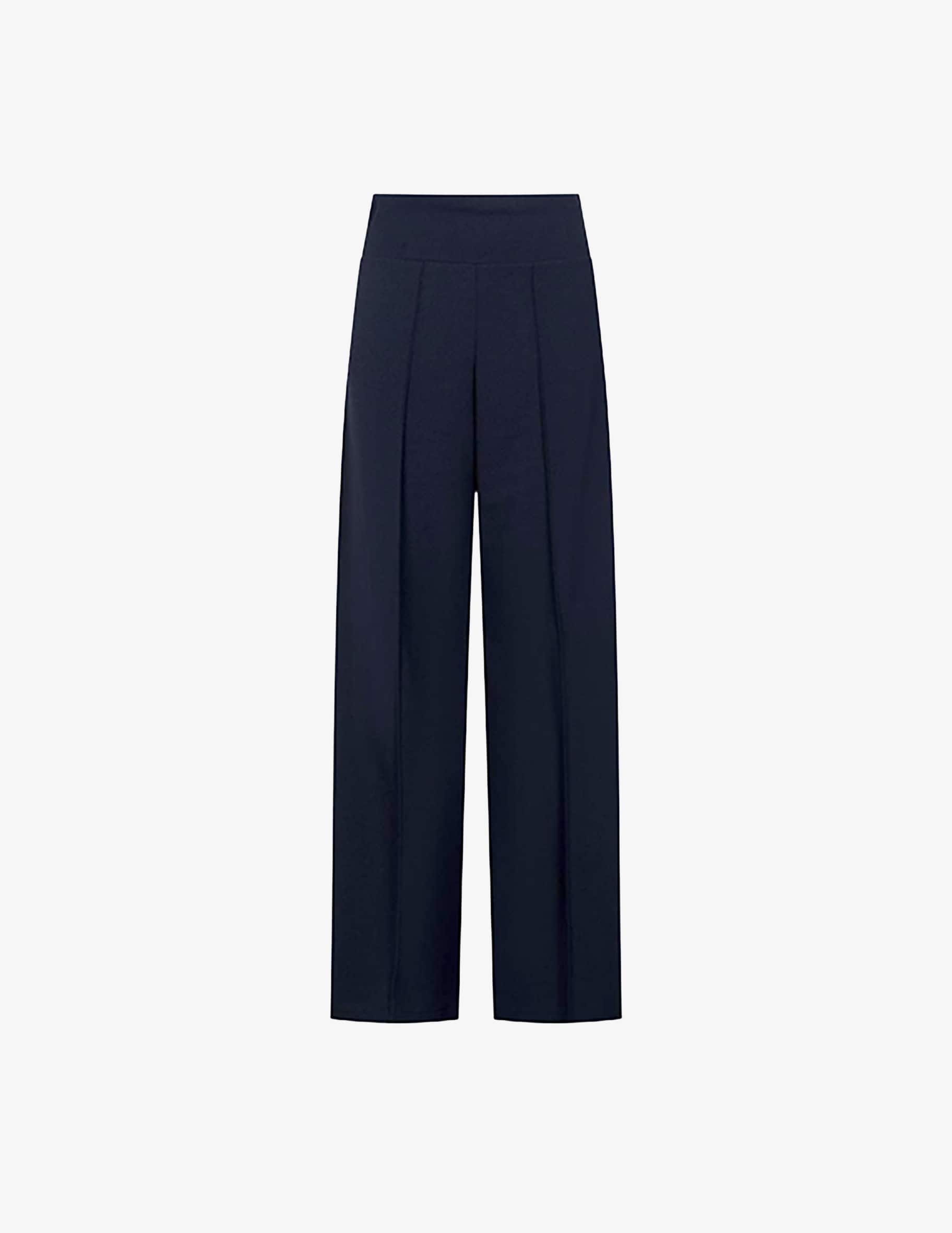 Lola by Sandro Ferrone pantaloni gamba dritta in misto viscosa nero main image 0