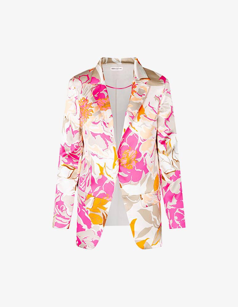Sandro Ferrone Matte satin printed jacket - picture 1 Sandro Ferrone Matte satin printed jacket - picture 1