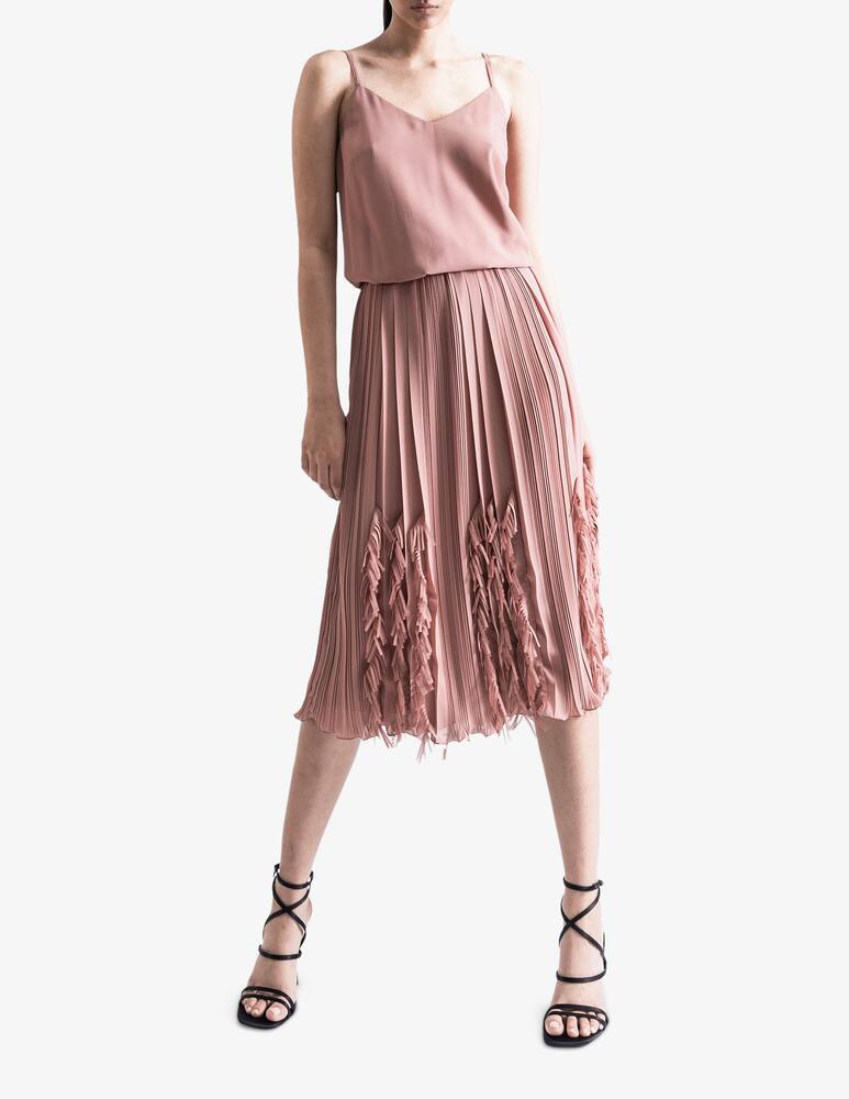 rinascente Sandro Ferrone Abito midi plissé con frange