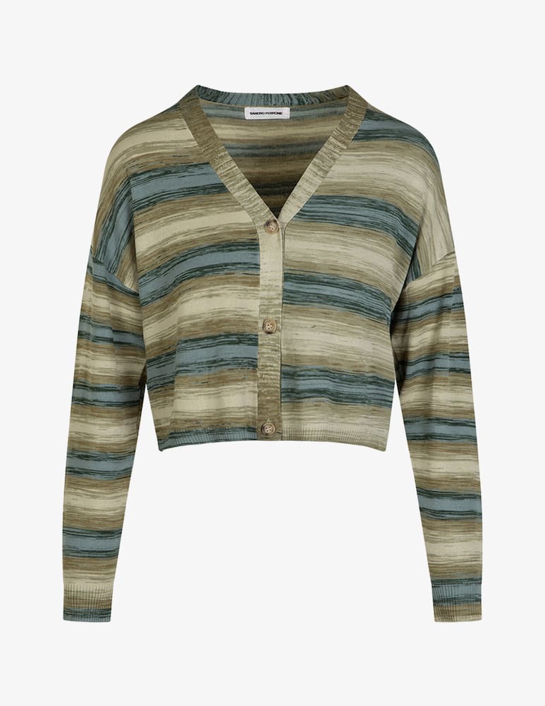 Sandro Ferrone Cardigan righe sfumate - immagine 1 Sandro Ferrone Cardigan righe sfumate - immagine 1
