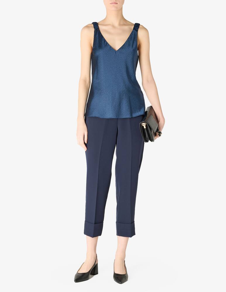 Sandro Ferrone Top satin scollo V - immagine 2 Sandro Ferrone Top satin scollo V - immagine 2