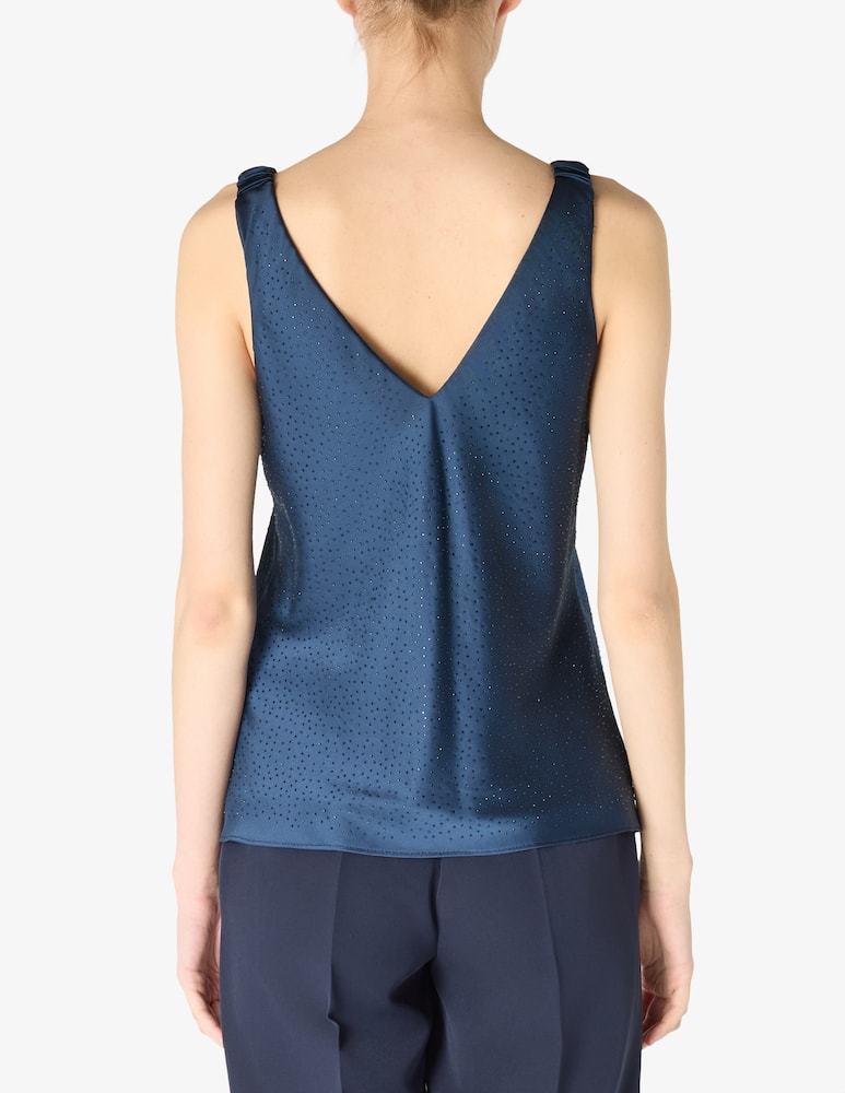 Sandro Ferrone Top satin scollo V - immagine 3 Sandro Ferrone Top satin scollo V - immagine 3