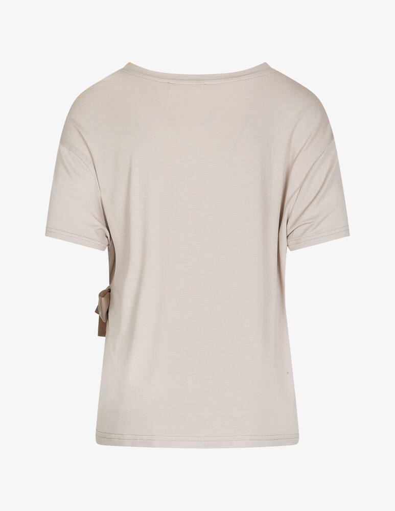 rinascente Lola T-shirt nodo in jersey satinato