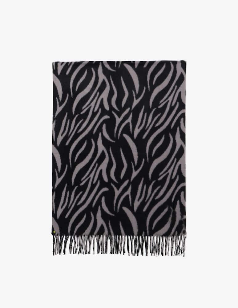 rinascente Sandro Ferrone Patterned fringe scarf