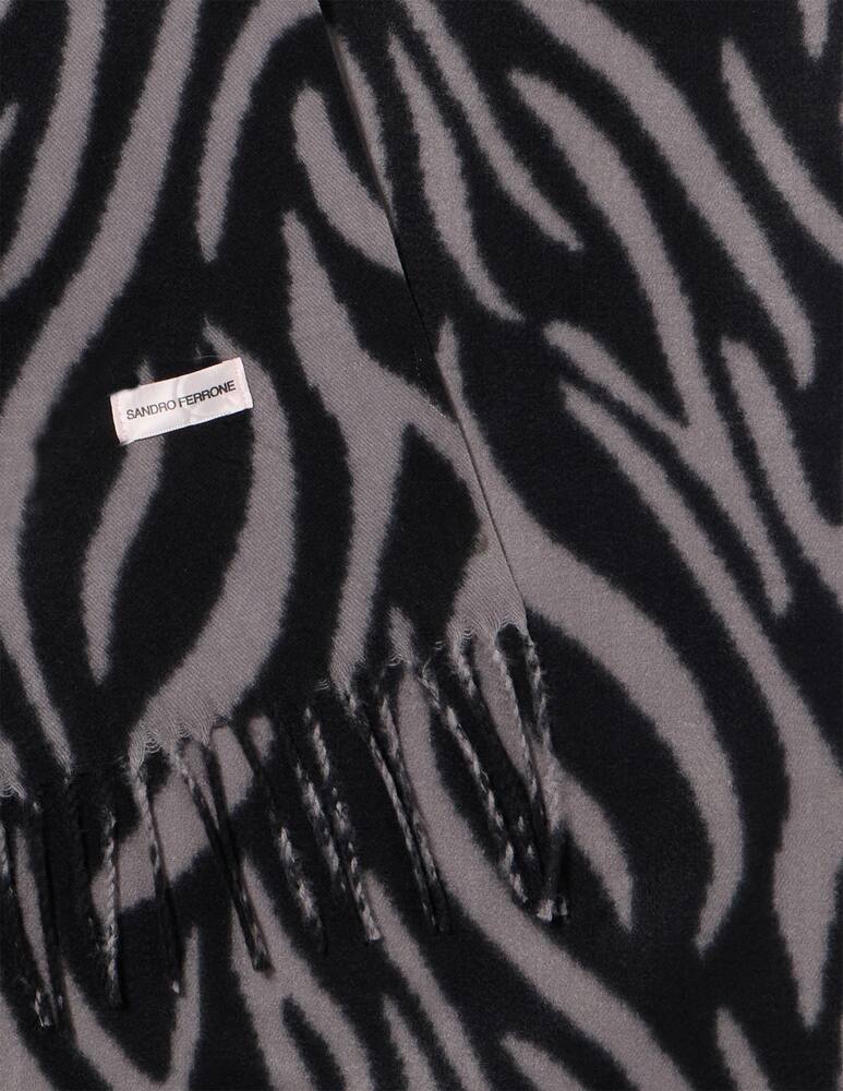 rinascente Sandro Ferrone Patterned fringe scarf