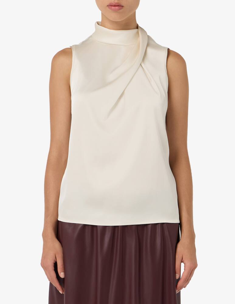 rinascente Sandro Ferrone Asymmetric drape blouse