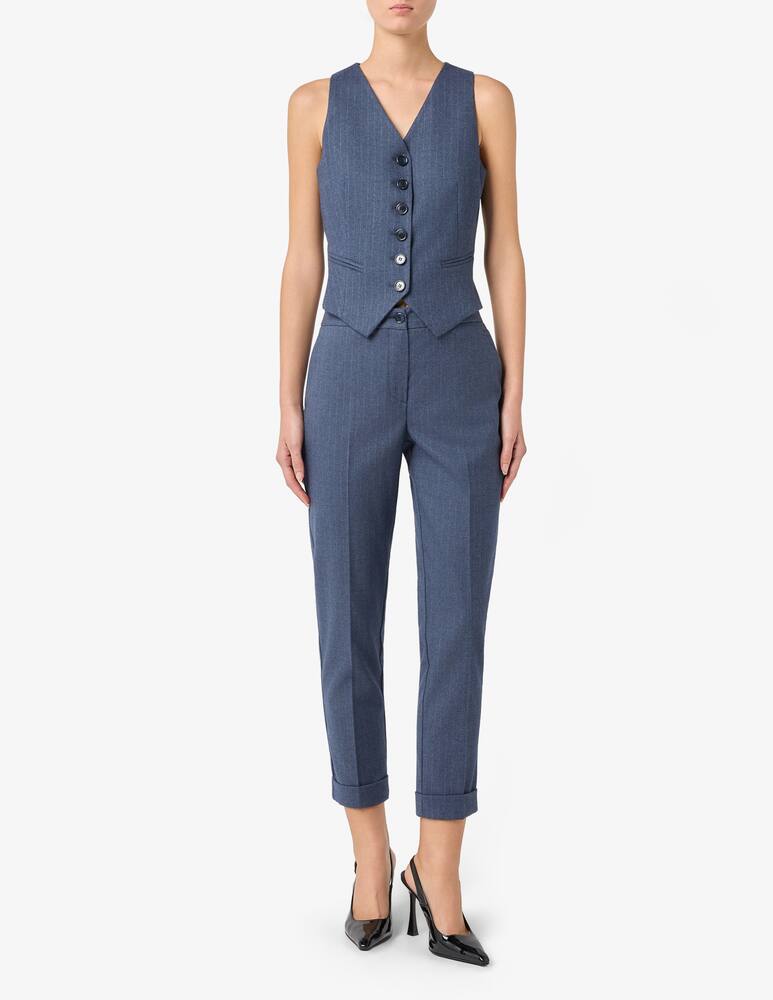 rinascente Sandro Ferrone Pinstripe gilet