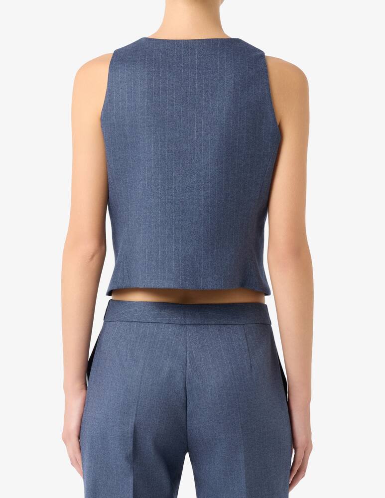 rinascente Sandro Ferrone Pinstripe gilet