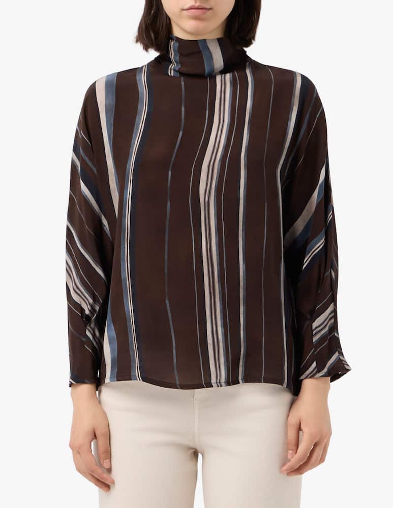 rinascente Sandro Ferrone Striped kimono sleeve blouse