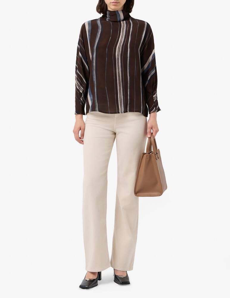rinascente Sandro Ferrone Striped kimono sleeve blouse