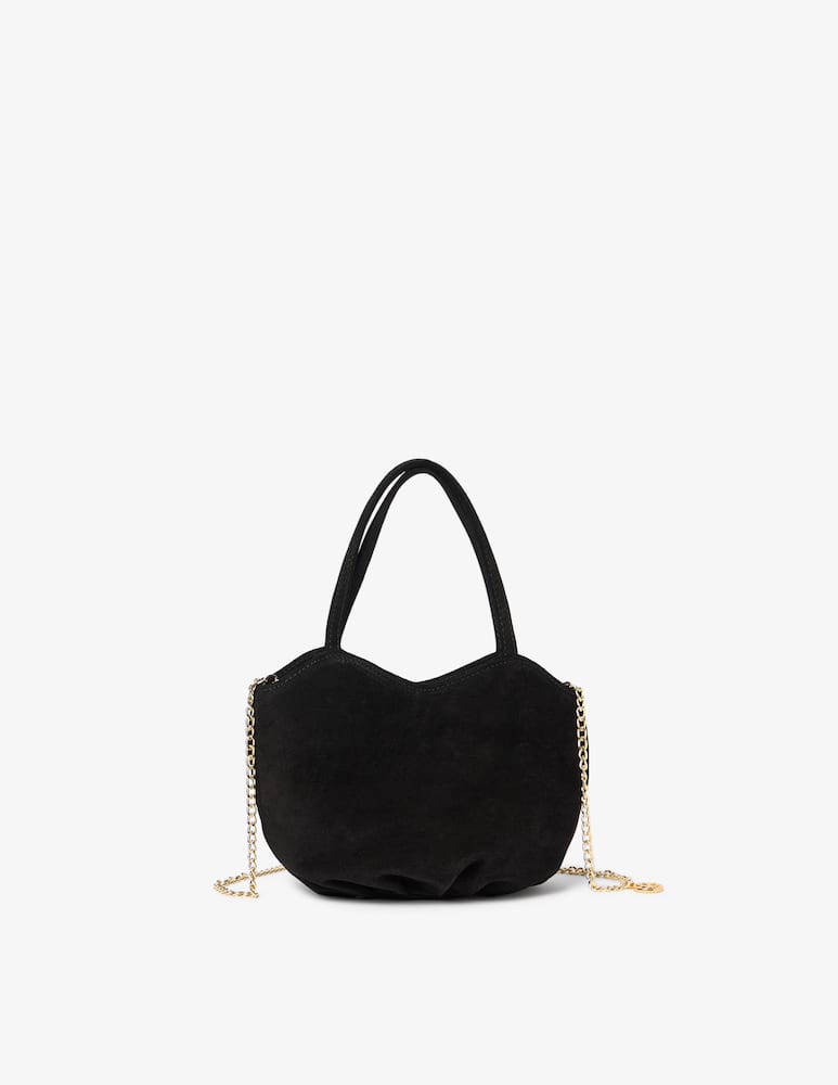 rinascente Sandro Ferrone Borsa ballon in camoscio