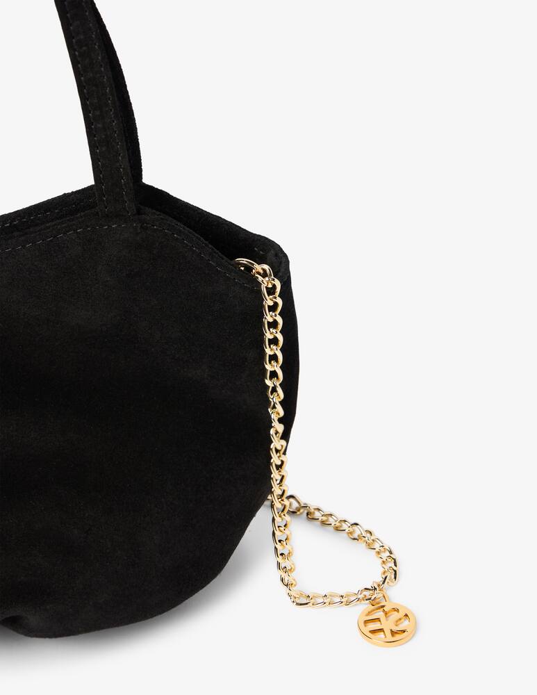 rinascente Sandro Ferrone Borsa ballon in camoscio