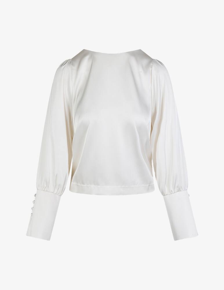 rinascente Sandro Ferrone Satin boatneck blouse