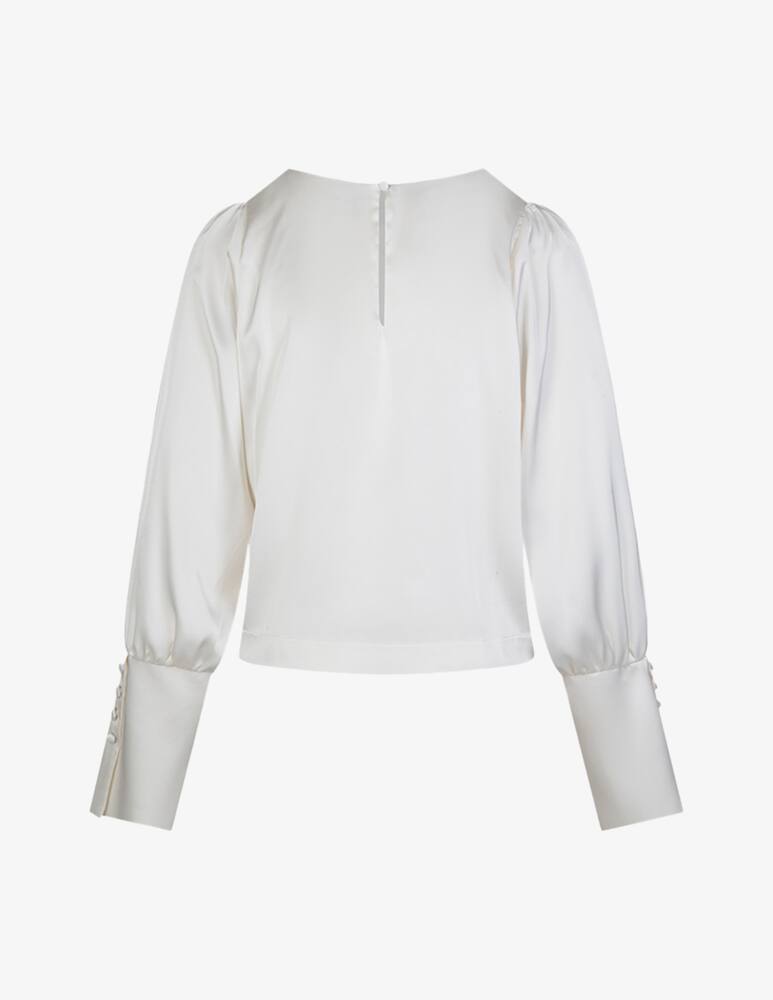 rinascente Sandro Ferrone Satin boatneck blouse