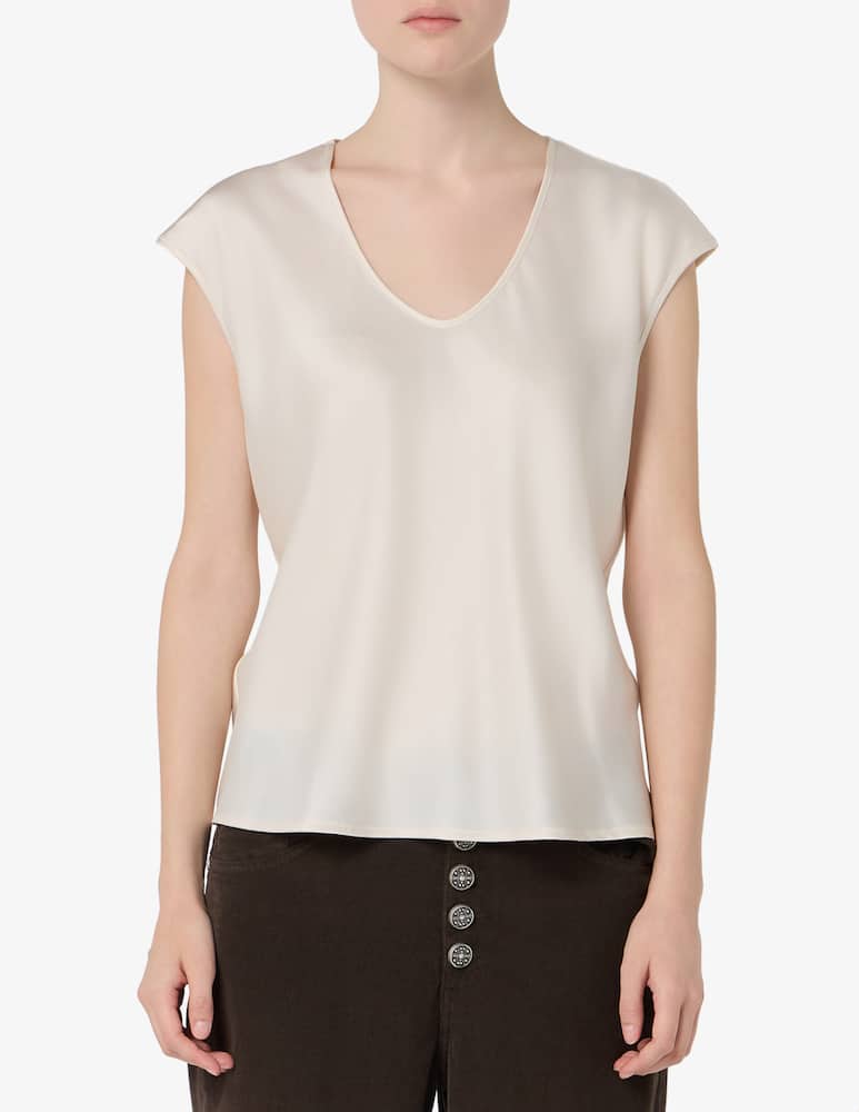 rinascente Sandro Ferrone V-neck satin top