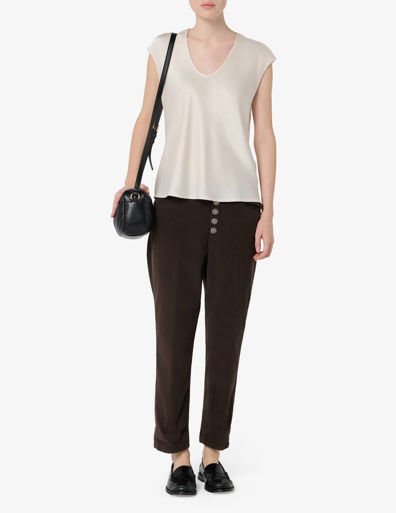 rinascente Sandro Ferrone V-neck satin top