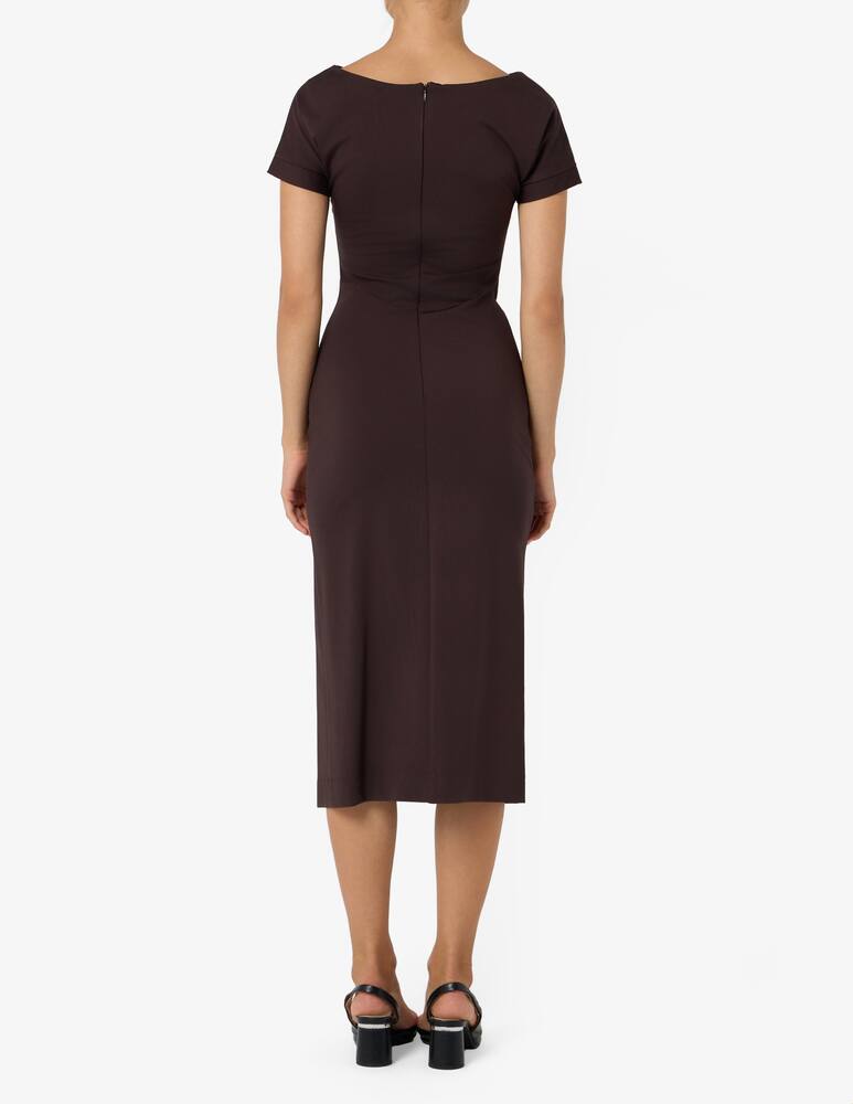 rinascente Sandro Ferrone Jersey boatneck dress