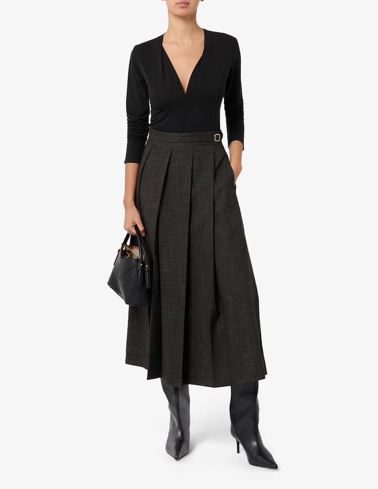 rinascente Sandro Ferrone Pleated midi skirt