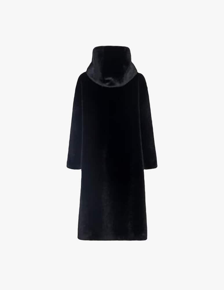 Sandro Ferrone Cappotto in finta pelliccia con cappuccio - immagine 2 Sandro Ferrone Cappotto in finta pelliccia con cappuccio - immagine 2