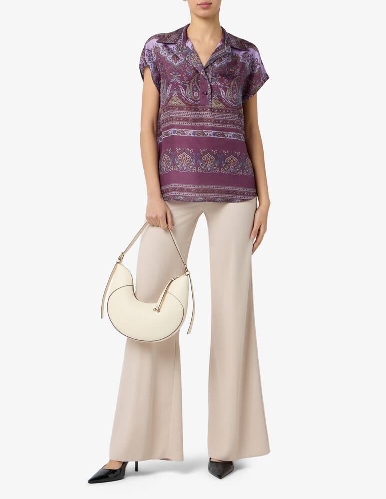Sandro Ferrone Polo paisley  in seta - immagine 2
