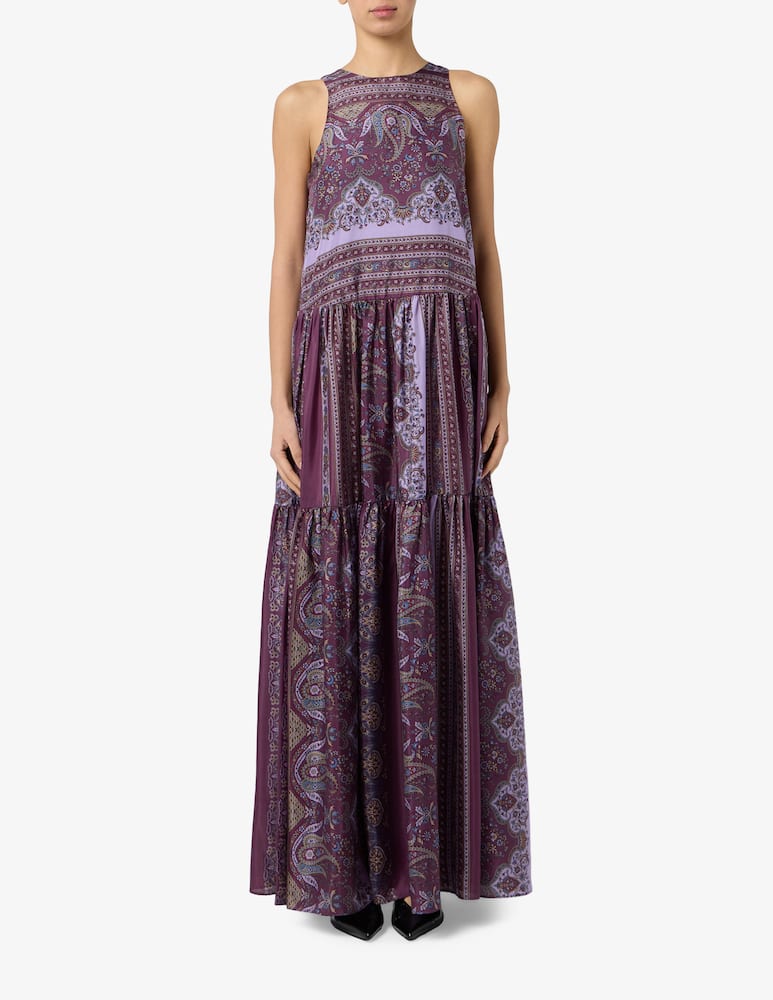 rinascente Sandro Ferrone Paisley silk maxi dress