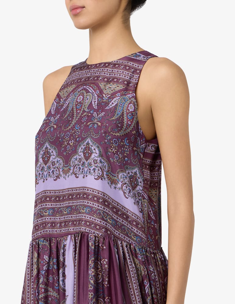 rinascente Sandro Ferrone Paisley silk maxi dress