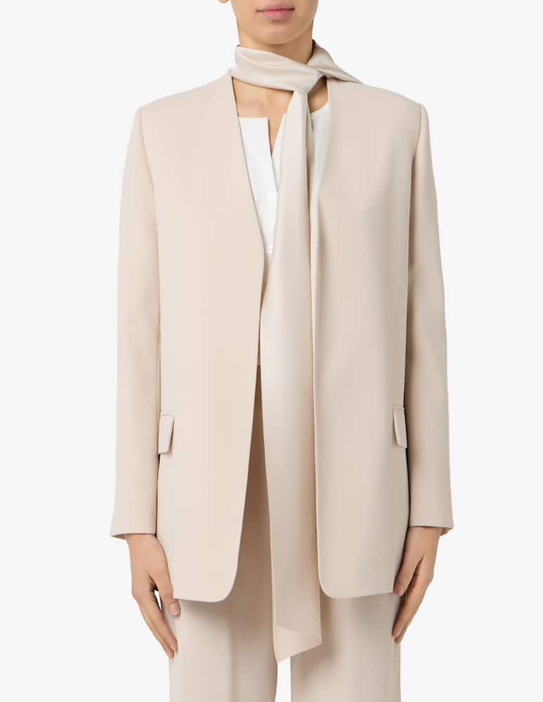 Sandro Ferrone Blazer with attached scarf - picture 1 Sandro Ferrone Blazer with attached scarf - picture 1