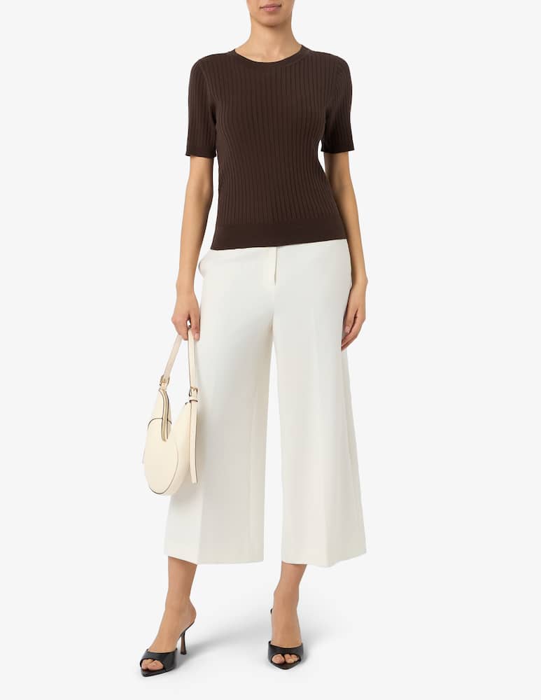 rinascente Sandro Ferrone Ribbed tencel silk jumper